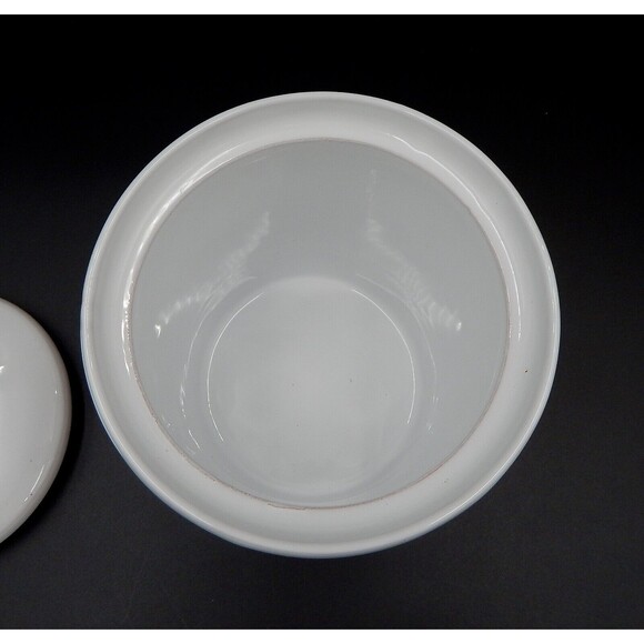 Pier 1 Imports Hand-Painted Grapes Vines Lidded Canister 7 Inch - Picture 6 of 10